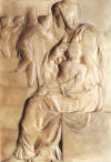 Merdivendeki Meryem, 1490-92, Mermer, 55x40cm, Casa Buonarroti, Floransa, Italya
