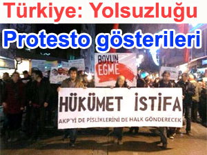 Yolsuzluk kar��t� g�sterilere polis m�dahalesi