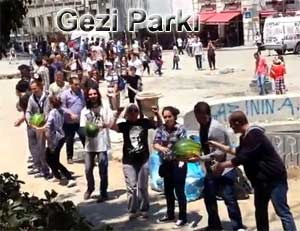 Gezi Park direniinden rendiklerim imece karpuz tama