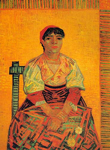 Vincent Van Gogh  Italian Woman Agostian Segatori Paris December 1887