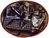 İskemle ile Nat�rmort, Still-Life with Chair Caning. 1911/12. Collage of oil, oilcloth, and pasted paper Russia.