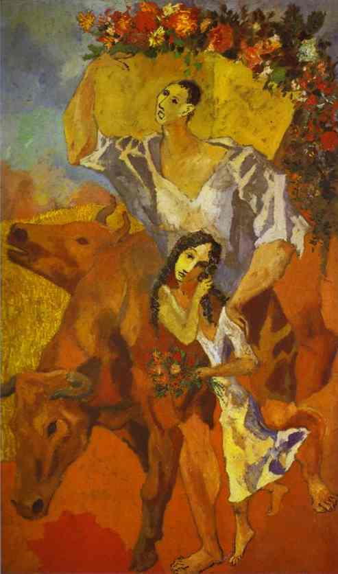 Pablo Picasso - The Peasants. Composition, 1906