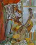 Woman Playing the Mandoline