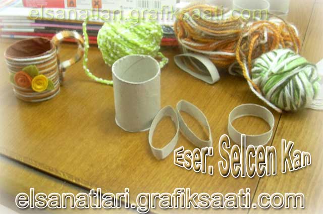 Y�n ve tuvalet ka��d� rulosu kullan�larak s�sl� kupa nas�l yap�l�r 14-1