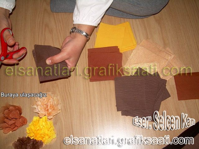 Ay�e Selcen At�lgan Kan el sanatlar� Eli�i krepondan �i�ek nas�l yap�l�r