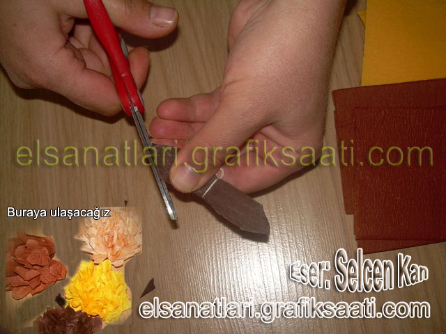 Ay�e Selcen At�lgan Kan el sanatlar� Eli�i krepon �i�eklerin yap�l���