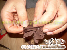 Ay�e Selcen At�lgan Kan el sanatlar� krepondan �i�ek yap�m�