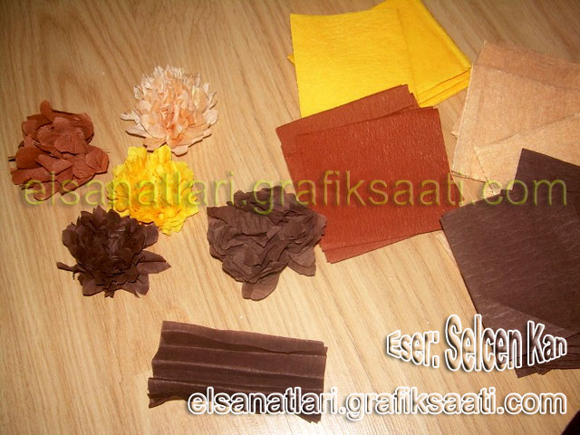 Ay�e Selcen At�lgan Kan el sanatlar� krepondan �i�ek yap�m�