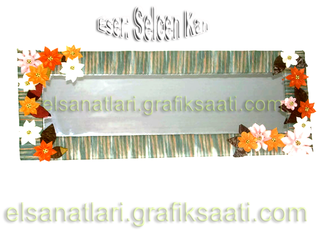 Ay�e Selcen Kan At�lgan el sanatlar� Duvar aynas� yapma teknikleri
